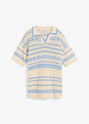 Strickshirt aus luftigem Baumwoll-Leinen-Mix