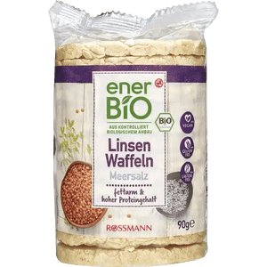 enerBiO Linsenwaffeln Meersalz