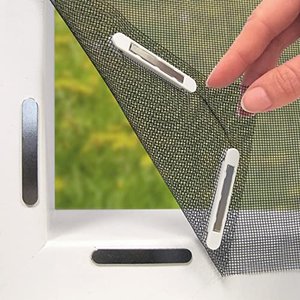 Hoberg Fenster-Fliegengitter mit innovativer Magnetbefestigung | Fliegennetz bis zu 150 x 130 cm