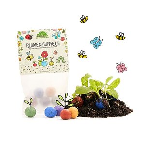 Bunte Blumenmurmeln für Kinder