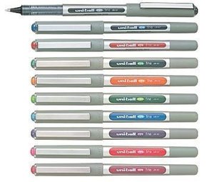 10 COLOURS Pen uni-ball Eye Fine, 0.4 mm Medium, alle 10 Farben