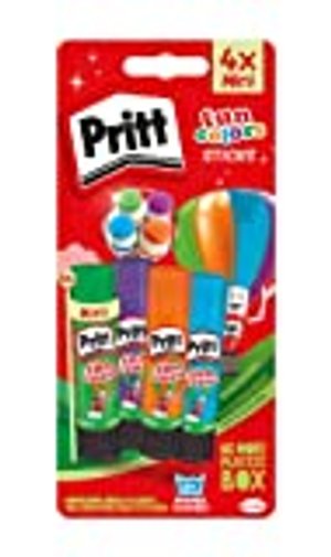 Pritt 1100085 Fun Colors Klebestifte 4 x 10 g