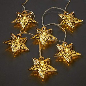 hellum Lichterkette mit Sternen