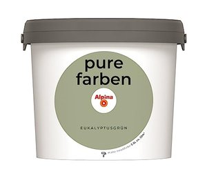 Alpina pure farben Wandfarbe – Eukalyptusgrün