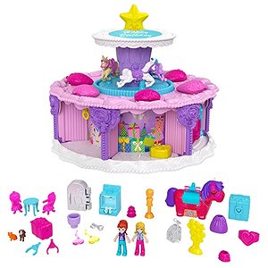 Polly Pocket GYW06 - Geburtstags Spielset in Form einer Geburtstagstorte