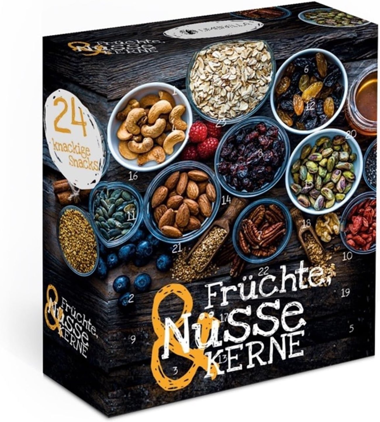 Früchte, Nüsse und Kerne Adventskalender