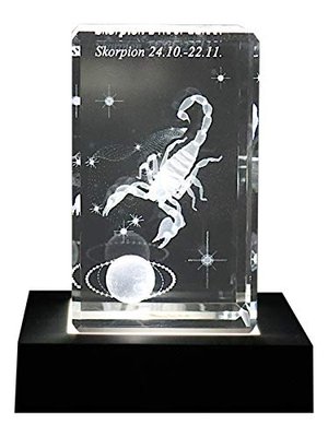 C-Kom 3D Skorpion Hologramm Kristallglasquader