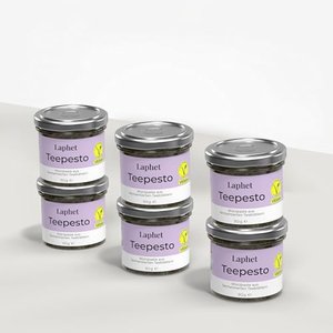 Laphet Teepesto 6 x 90g - Fermentierte Teeblätter, Vegan und Glutenfrei