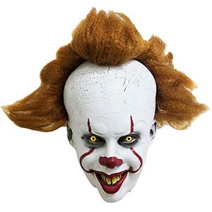 FAICCIA Killer-Clown Pennywise, Latex-Maske Halloween-Kostüm