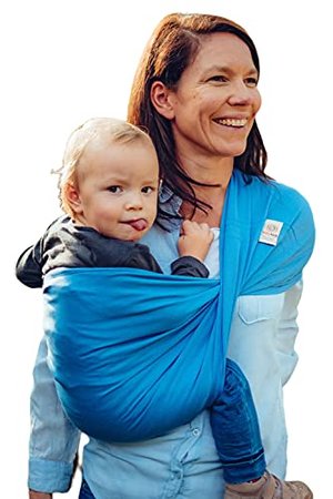 Babytuch - das Tragetuch ohne Knoten (6, Königsblau)