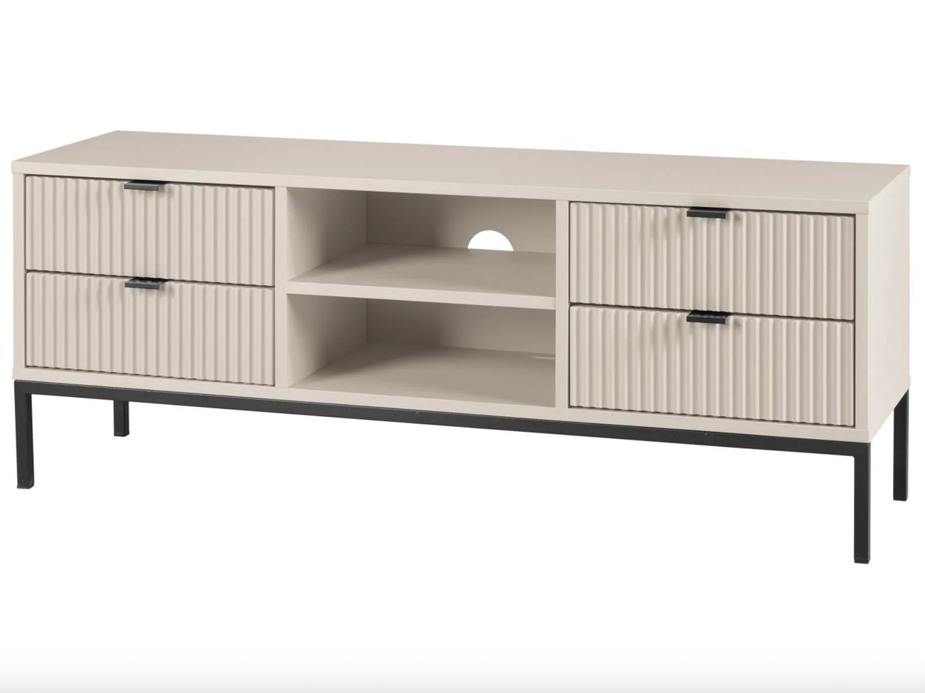 Lowboard mit Lamellen-Optik