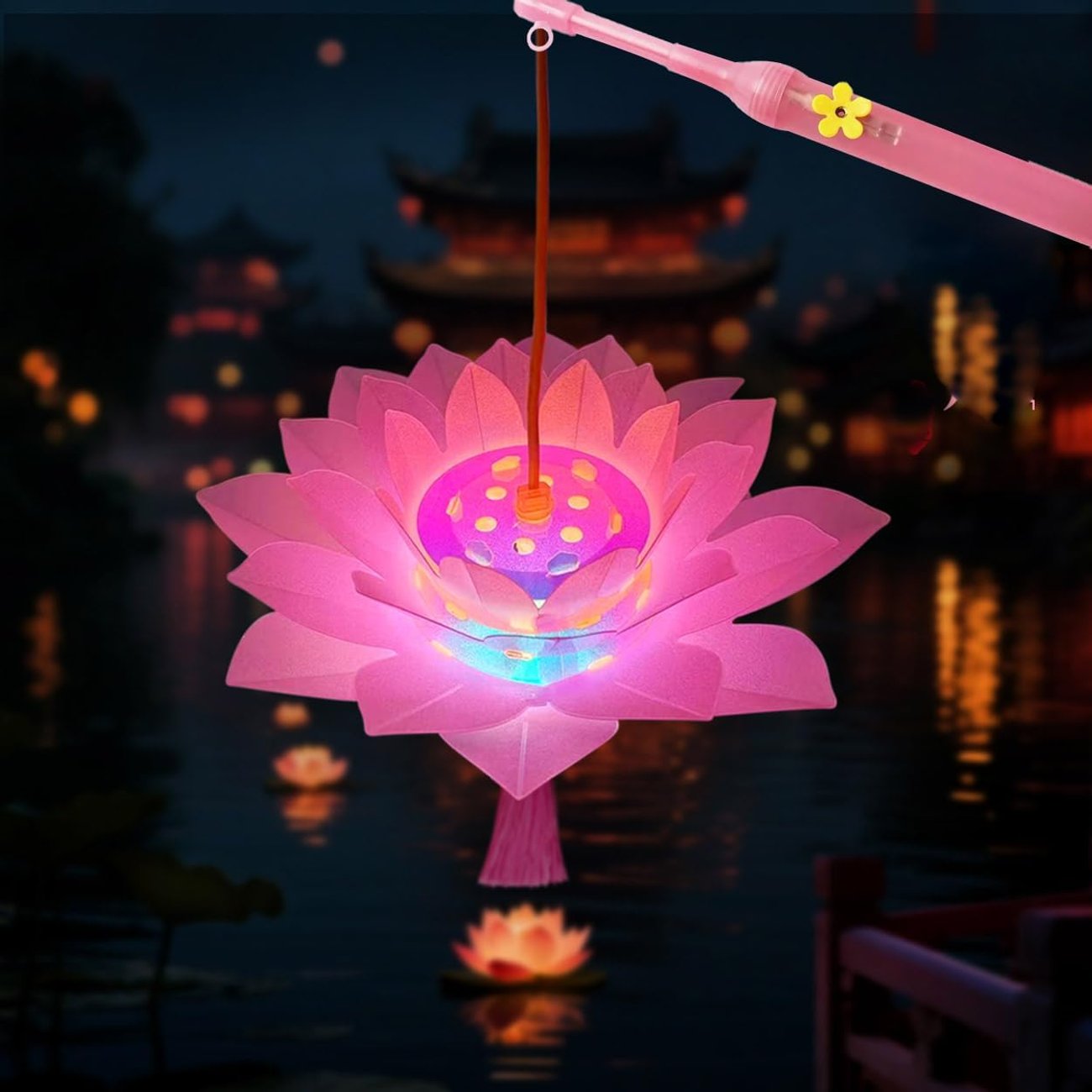 ETONSUNNY DIY-Laterne Blume