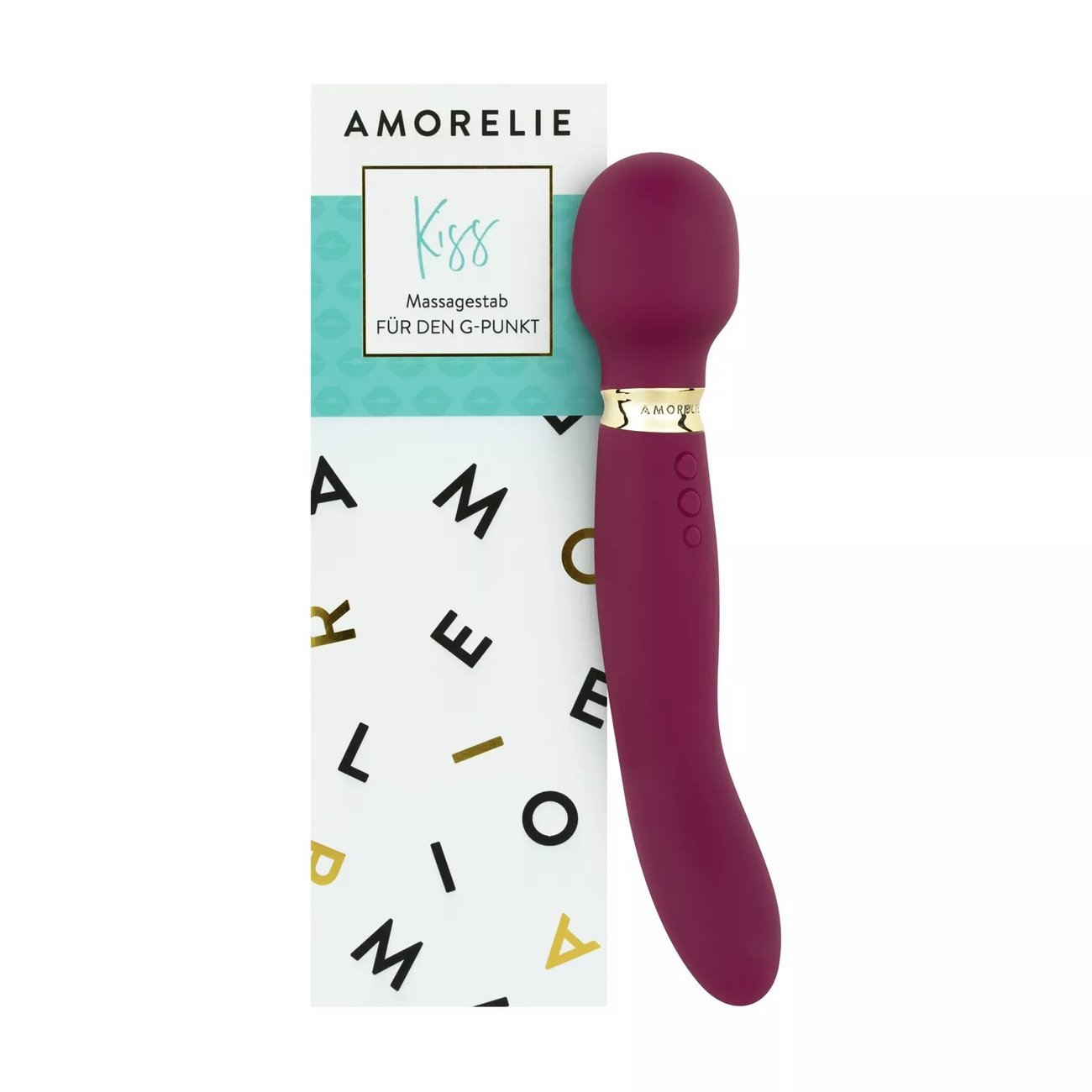 AMORELIE »Kiss 2.0« Massagestab & G-Punkt-Vibrator