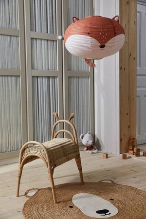 Rattan-Reithocker für Kinder - Beige - Zuhause