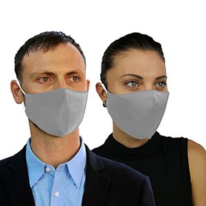 Atmungsaktive Stoffmasken - waschbar, wiederverwendbar mit verstellb. Gummibänder und Filterfach 
