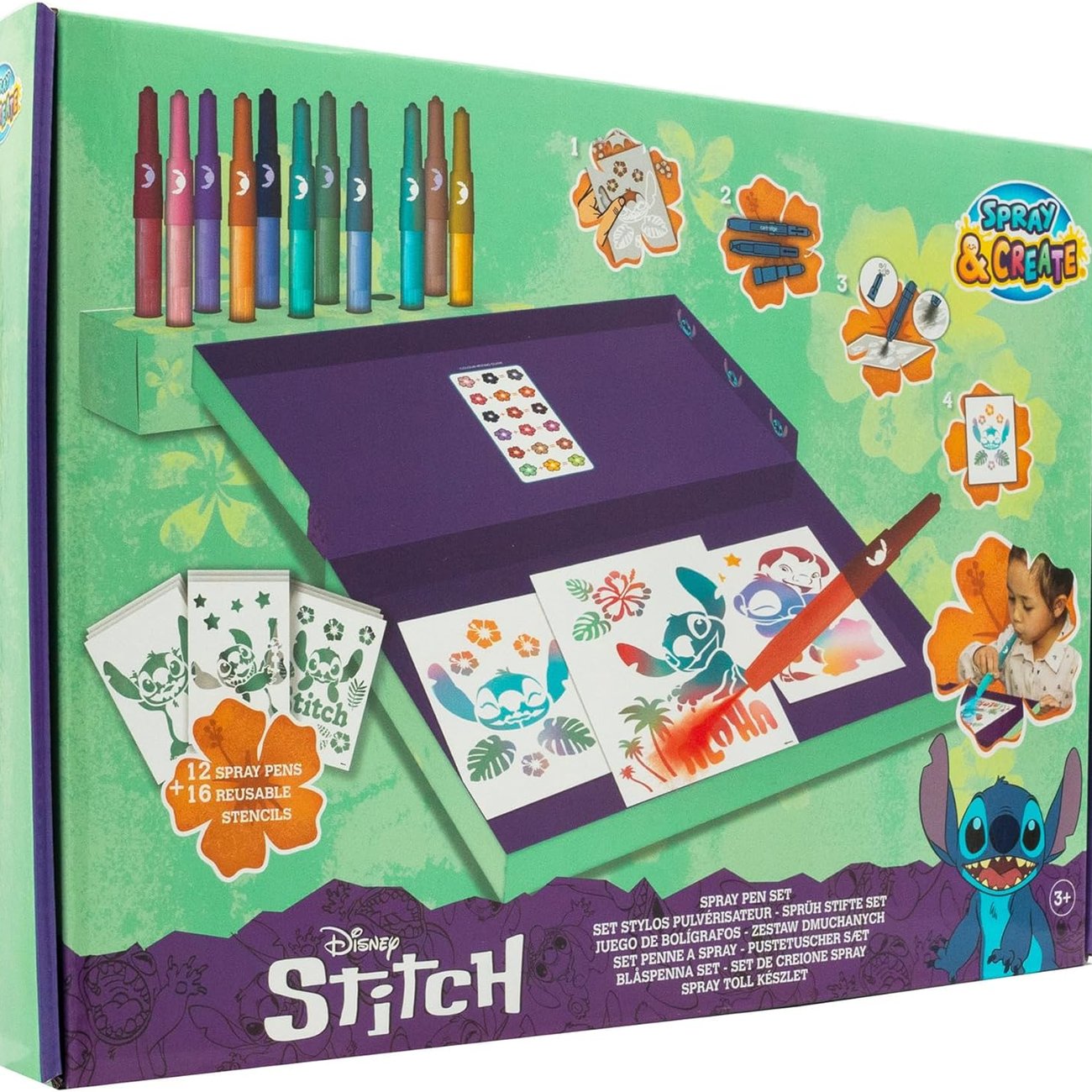 Disney - Lilo & Stitch - Sprühstift-Set