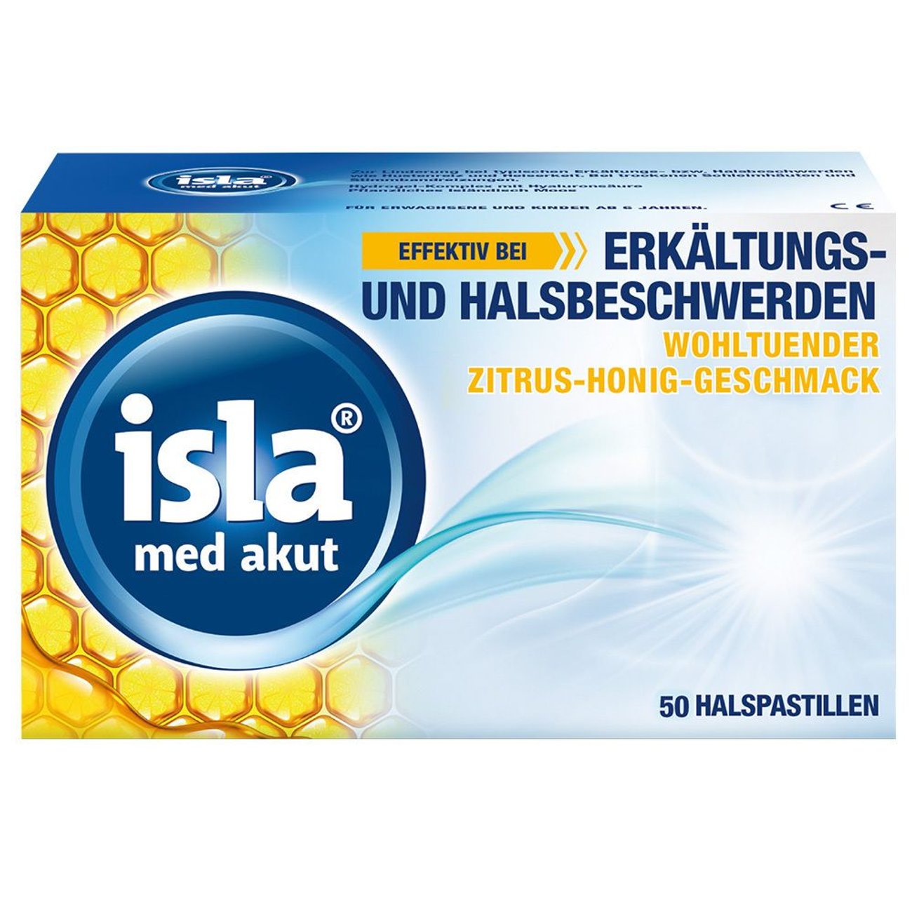 isla med akut - Zitrus-Honig Halspastillen