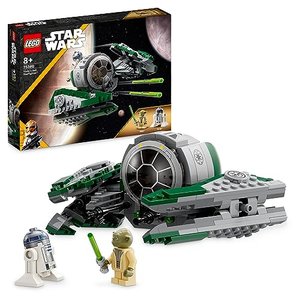 LEGO 75360 Star Wars Yodas Jedi Starfighter Bauspielzeug, Clone Wars Fahrzeug-Set