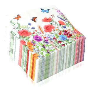 BEIMEIII Papierservietten mit Blumen