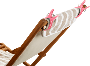 IDEENWELT Handtuchclips 4er-Set Pink