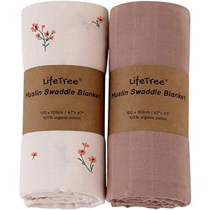 LifeTree Baby Musselin Swaddle Tücher