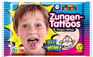 Zungen-Tattoos 25 Stück