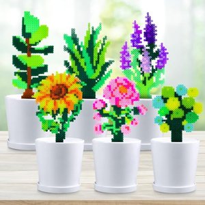 Zoyomax 4000 Bügelperlen Pflanzen-Blume-Set