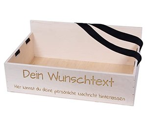 Alsino Bauchladen Holz mit Wunschtext