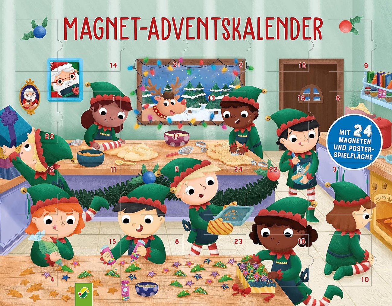 Mit den Wichteln durch den Advent Magnet-Adventskalender