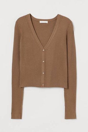 Gerippter Cardigan