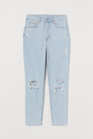 Slim Mom High Ankle Jeans