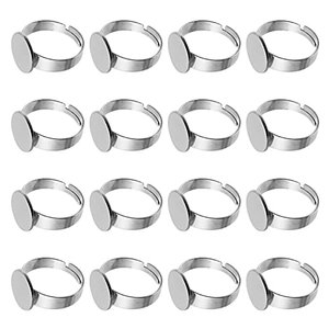 Healifty 20Pcs Edelstahl Ring