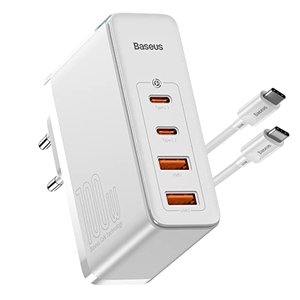 100 W Schnellladegerät - 2x USB-C, 2x USB-A - mit GaN, PD 3.0, QC 3.0