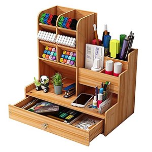 Schreibtisch-Organizer aus Holz