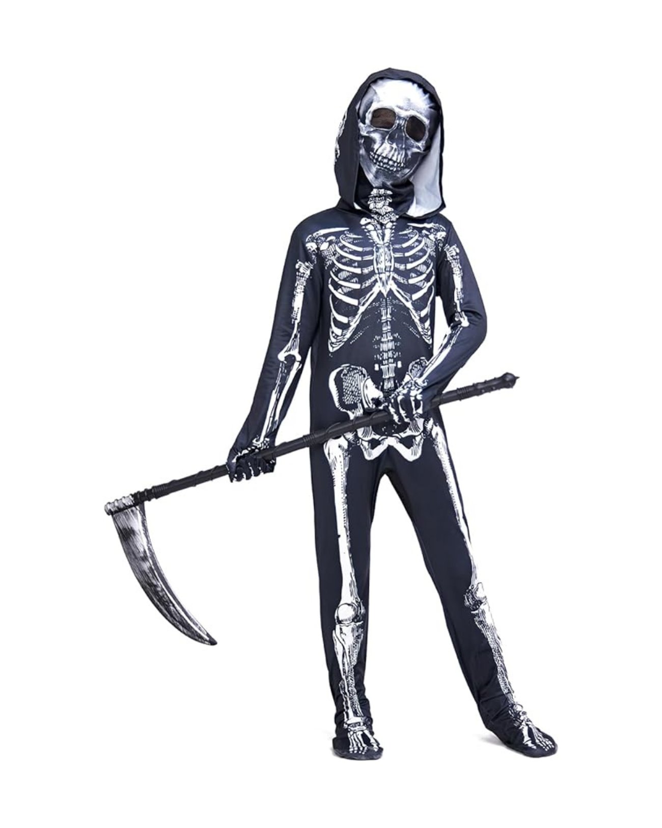 ZUCOS Unisex Kinder 3D Skelett Jumpsuit