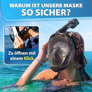 Kaimana Schnorchelmaske für Erwachsene