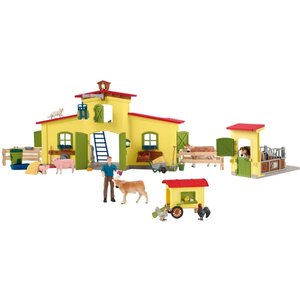 Farm World Farm mit Hühnerstall und Pferdestall