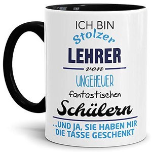 Tassendruck Lehrer-Tasse Stolzer Lehrer von fantastischen Schülern