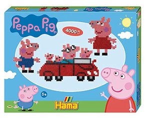 Hama Geschenk-Set Peppa Wutz mit ca. 4.000 bunten Midi-Bügelperlen