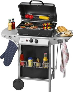 Clatronic Gasgrill 2 Brenner, 2 Heizzonen für individuelle Temperatursteuerung