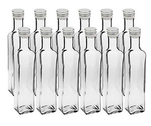 12 leere Glasflaschen 250ml