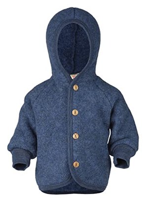 Engel Baby Jacke mit Kapuze Wolle