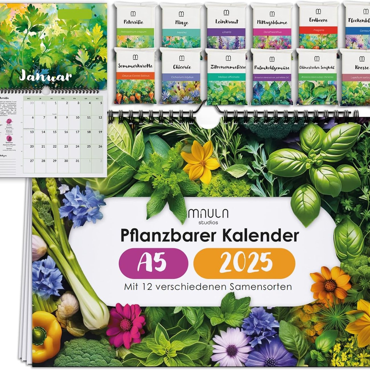 Milula Einpflanzbarer Kalender 2025