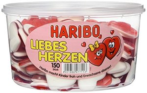 Haribo Liebesherzen Fruchtgummi 150 Stück