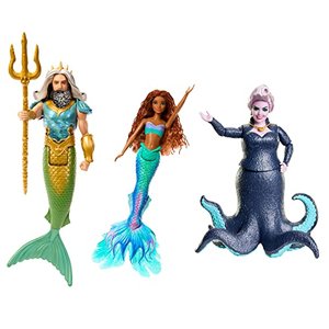DISNEY Arielle, die Meerjungfrau - König Triton, Ursula und Arielle in bekannten Outfits