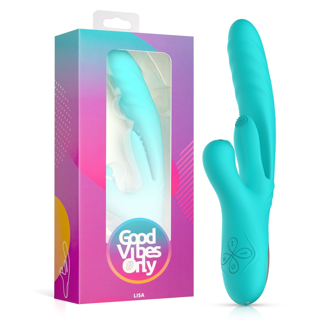 Good Vibes Only - Lisa Stoßender Rabbit-Vibrator mit G-Punkt-Stimulator