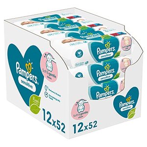 Pampers Sensitive Baby Feuchttücher, 624 Tücher