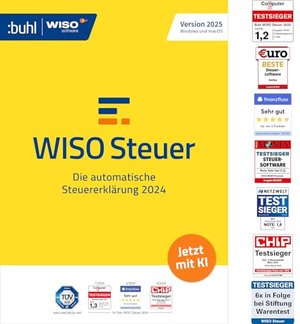 WISO Steuer 2025 (für Steuerjahr 2024) Für Windows, Mac, Smartphones und Tablets | Downloas