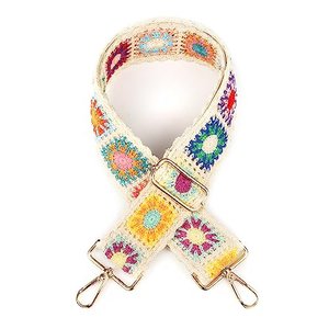Häkelblumenband, 5,2cm Taschenriemen Blumen