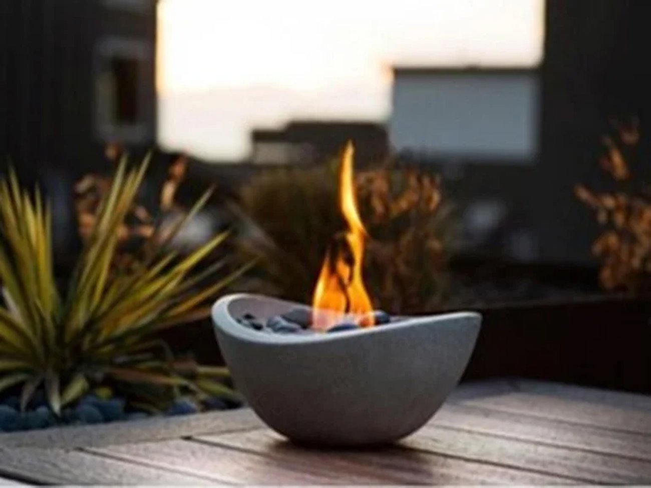Ethanol Tischfeuer Design, mit Faserdocht
